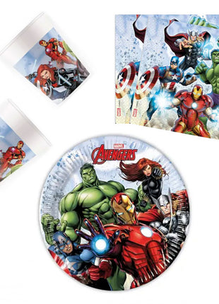 Bosszúállók Infinity Stones party szett 36 db-os 20 cm-es tányérral