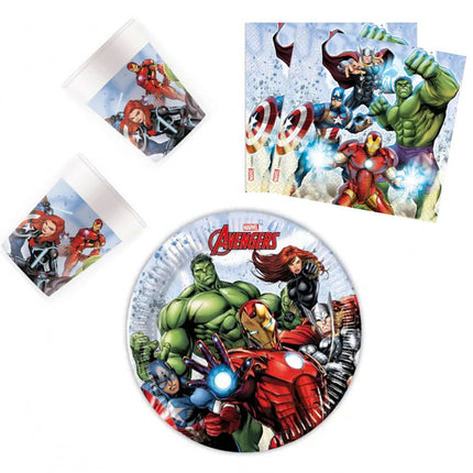 Bosszúállók Infinity Stones party szett 36 db-os 20 cm-es tányérral