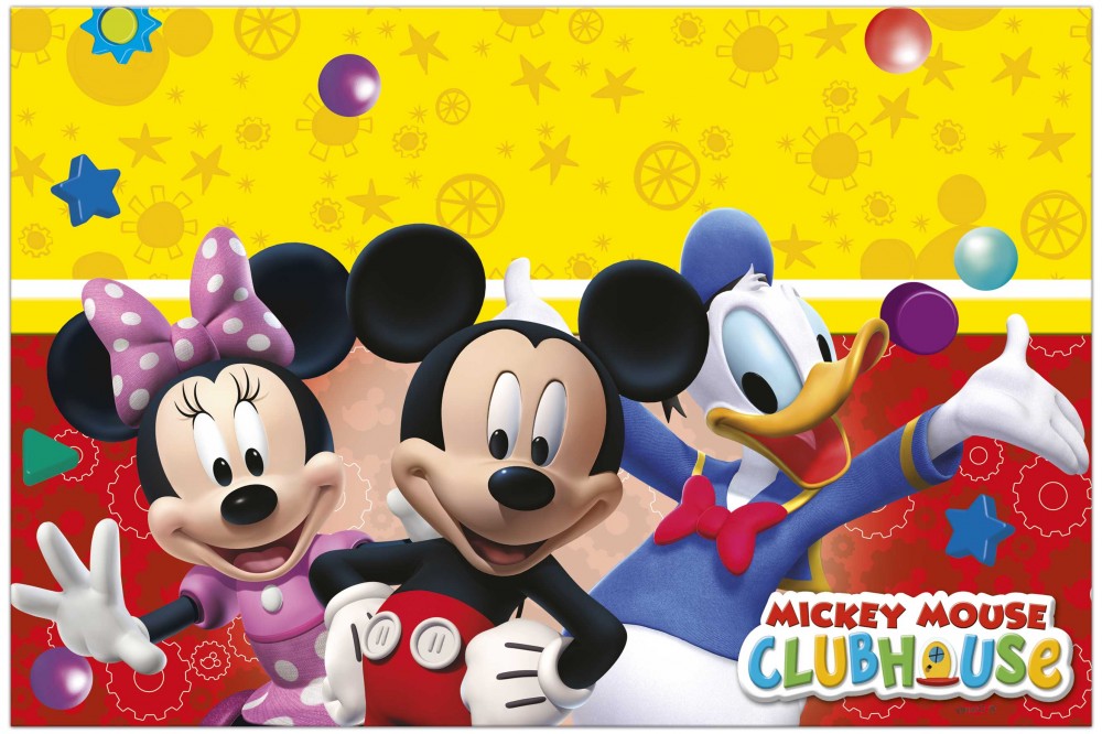 Disney Mickey Playful műanyag asztalterítő 120x180 cm