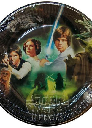 Star Wars Heroes papírtányér 8 db-os 23 cm