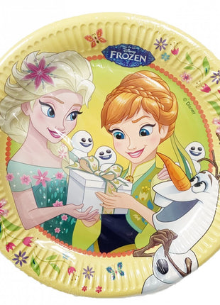 Disney Jégvarázs Fever papírtányér 8 db-os 23 cm