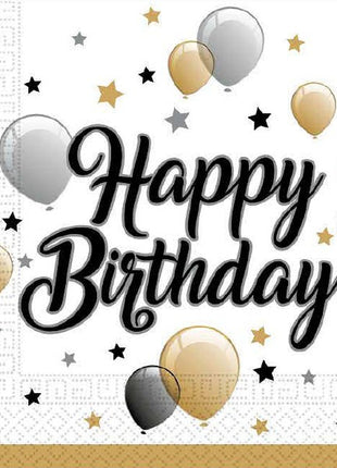 Happy Birthday Milestone szalvéta 20 db-os 33x33 cm