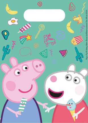 Peppa malac Messy Play ajándéktasak, ajándékzacskó 6 db-os