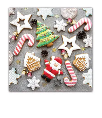 Karácsonyi Christmas Biscuits szalvéta 20 db-os 33x33 cm