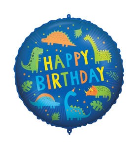 Happy Birthday Dino fólia lufi 46 cm