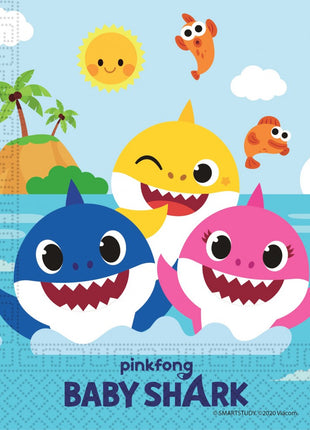 Baby Shark Fun in the Sun szalvéta 20 db-os 33x33 cm