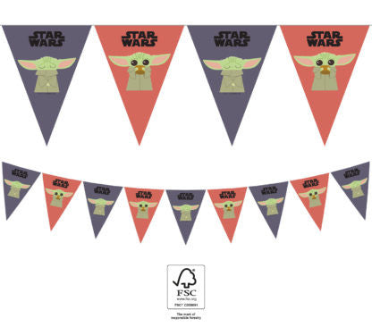 Star Wars The Mandalorian zászlófüzér FSC 2,3 m