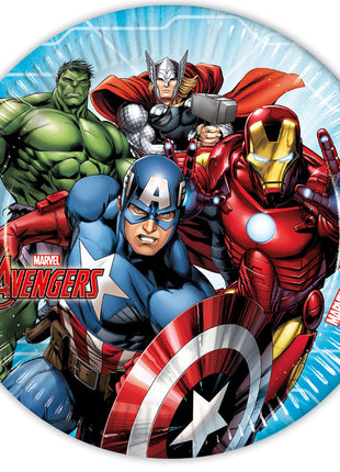Bosszúállók Mighty Avengers papírtányér 8 db-os 23 cm