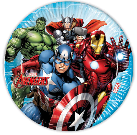 Bosszúállók Mighty Avengers papírtányér 8 db-os 23 cm