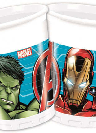Bosszúállók Infinity Stones műanyag pohár 8 db-os 200 ml