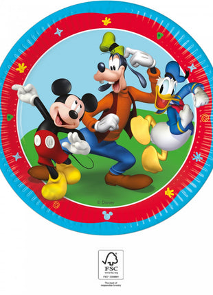Disney Mickey Rock the House papírtányér 8 db-os 23 cm FSC