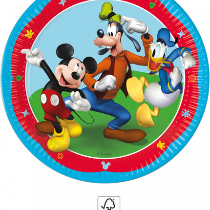 Disney Mickey Rock the House papírtányér 8 db-os 23 cm FSC