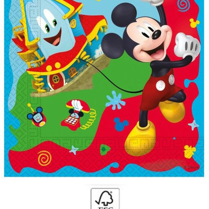 Disney Mickey Rock the House szalvéta 20 db-os 33x33 cm FSC
