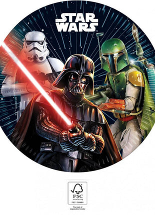 Star Wars Galaxy papírtányér 8 db-os 23 cm FSC
