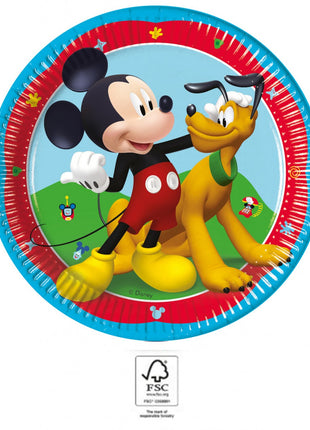 Disney Mickey Rock the House papírtányér 8 db-os 20 cm FSC