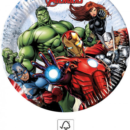 Bosszúállók Infinity Stones papírtányér 8 db-os 20 cm FSC