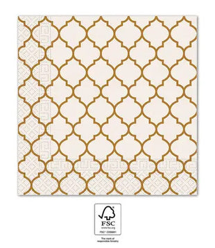 Barna Brown Tiles szalvéta 20 db-os 33x33 cm FSC