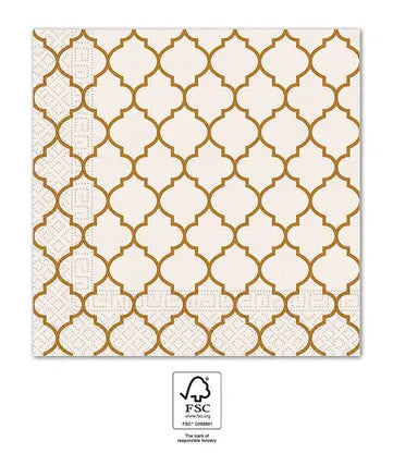 Barna Brown Tiles szalvéta 20 db-os 33x33 cm FSC