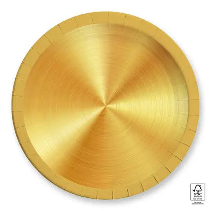 Arany Next Generation Goldpapírtányér 8 db-os 23 cm FSC