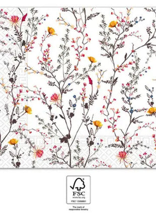 Színes Modern Branches szalvéta 20 db-os 33x33 cm FSC