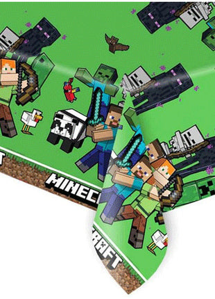Minecraft Green műanyag asztalterítő 120x180 cm