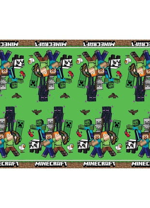 Minecraft Green műanyag asztalterítő 120x180 cm