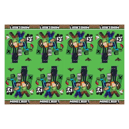 Minecraft Green műanyag asztalterítő 120x180 cm