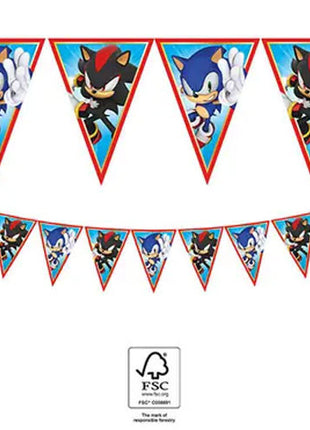 Sonic a sündisznó Sega zászlófüzér FSC 2,3 m