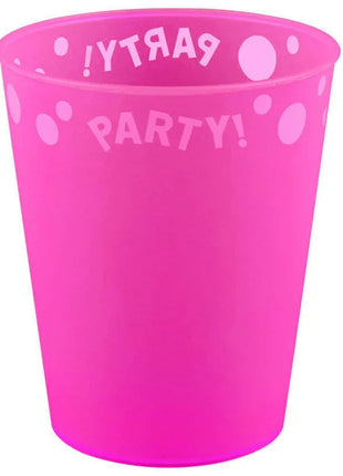 Fuchsia Fluorescent, Fukszia micro prémium műanyag pohár 250 ml