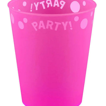 Fuchsia Fluorescent, Fukszia micro prémium műanyag pohár 250 ml
