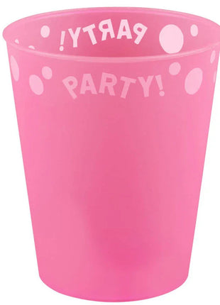Pink, Rózsaszín micro prémium műanyag pohár 250 ml
