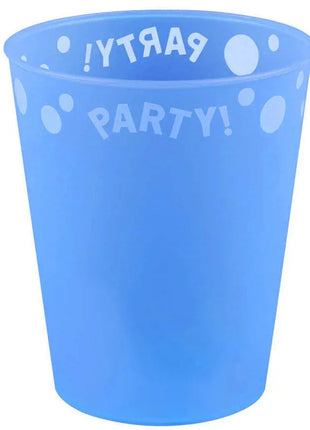 Blue, Kék micro prémium műanyag pohár 250 ml