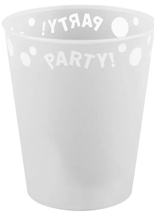 White, Fehér micro prémium műanyag pohár 250 ml