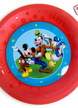 Disney Mickey Rock the House micro prémium műanyag lapostányér 4 db-os szett 21 cm