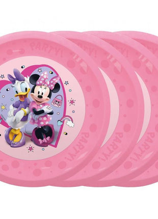 Disney Minnie Junior micro prémium műanyag lapostányér 4 db-os szett 21 cm
