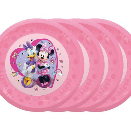 Disney Minnie Junior micro prémium műanyag lapostányér 4 db-os szett 21 cm