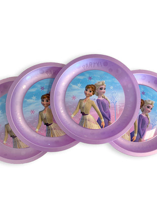 Disney Jégvarázs Wind micro prémium műanyag lapostányér 4 db-os szett 21 cm
