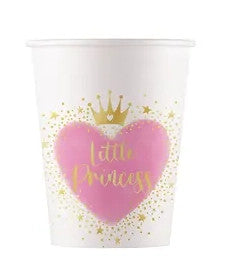 Hercegnők Little Princess papír pohár 8 db-os 200 ml FSC
