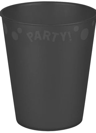 Black, Fekete micro prémium műanyag pohár 250 ml