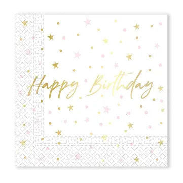 Happy Birthday Candles szalvéta 20 db-os 33x33 cm FSC