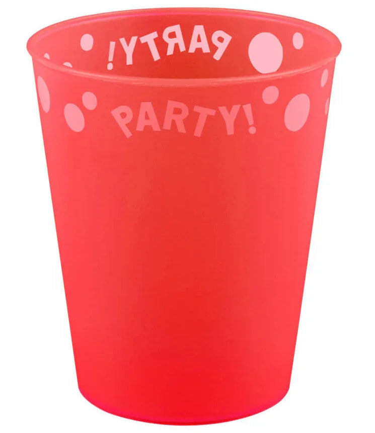Piros Bright red micro prémium műanyag pohár 250 ml