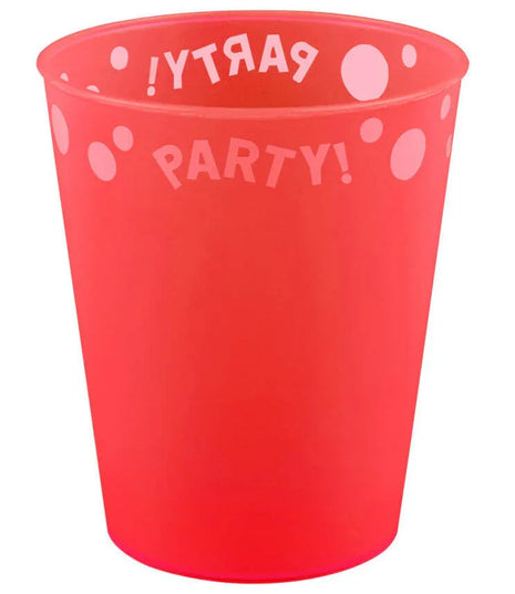 Piros Bright red micro prémium műanyag pohár 250 ml