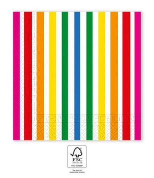 Színes Bright Colors szalvéta 20 db-os 33x33 cm FSC