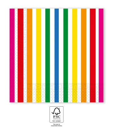 Színes Bright Colors szalvéta 20 db-os 33x33 cm FSC