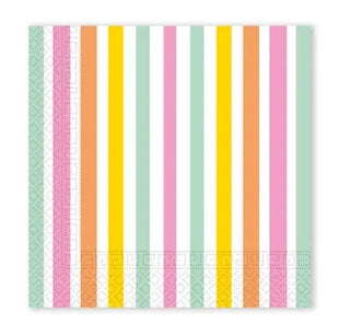 Színes Pastel Stripes szalvéta 20 db-os 33x33 cm FSC