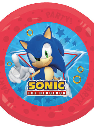 Sonic a sündisznó Sega micro prémium műanyag lapostányér 4 db-os szett 21 cm