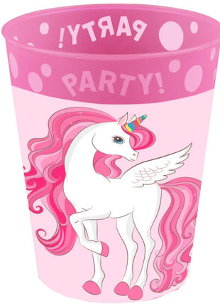 Unikornis Rainbow Colors micro prémium műanyag pohár szett 4 db-os 250 ml