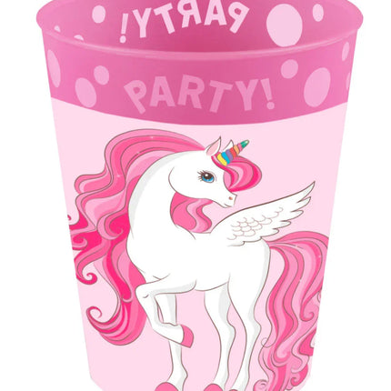 Unikornis Rainbow Colors micro prémium műanyag pohár szett 4 db-os 250 ml