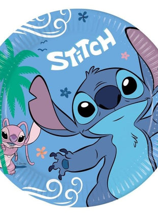 Disney Lilo és Stitch, A csillagkutya Angel papírtányér 8 db-os 23 cm FSC