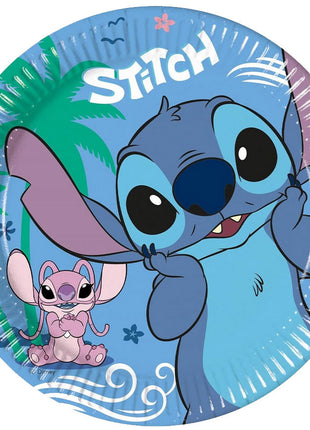 Disney Lilo és Stitch, A csillagkutya Angel papírtányér 8 db-os 20 cm FSC